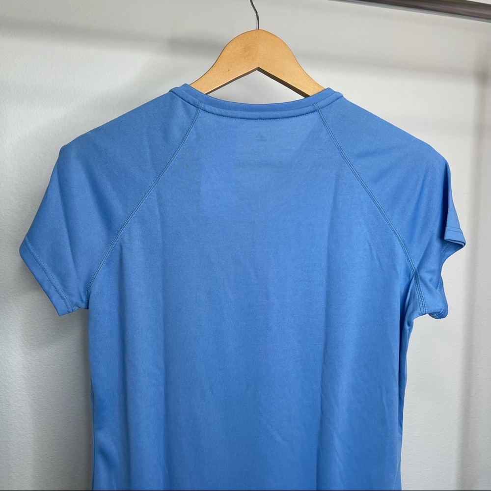 Adidas Baby Blue V-Neck Short Sleeve Shirt - Picture 3 of 7